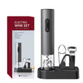 NNEOBA Smart Kitchen Accessories 4-in-1 Electric Wine Opener Gift Set Black-0