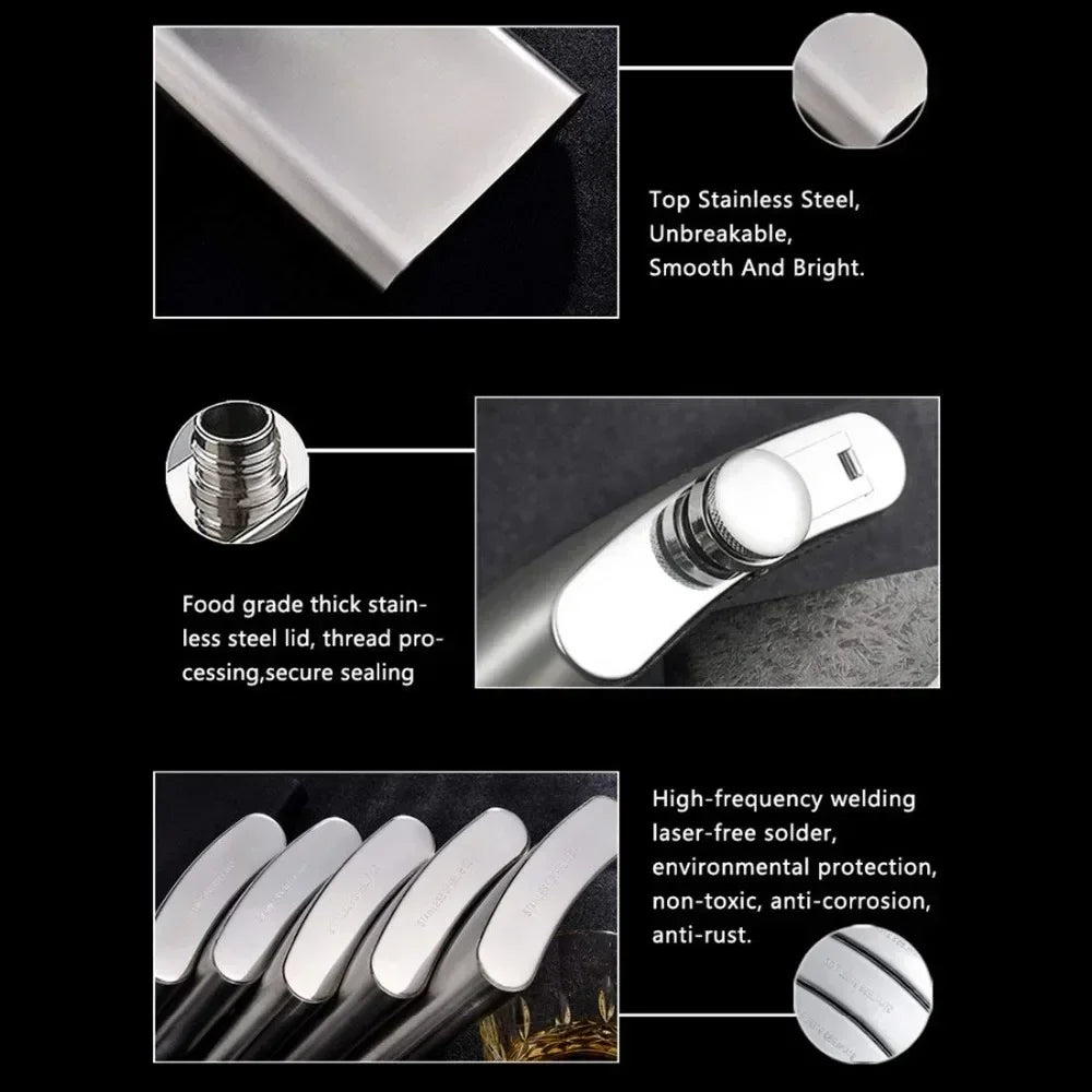 Stainless Steel Hip Flask with Funnel