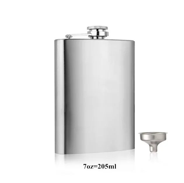 Stainless Steel Hip Flask with Funnel