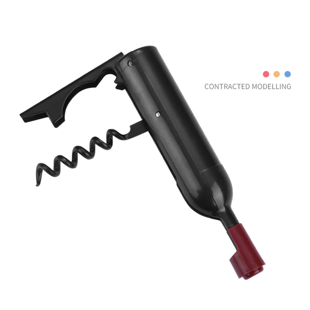 Foldable Bottle-Shaped Corkscrew with Fridge Magnet