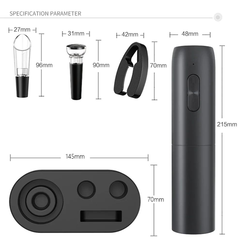 Electric Wine Opener | USB Rechargeable Automatic Corkscrew