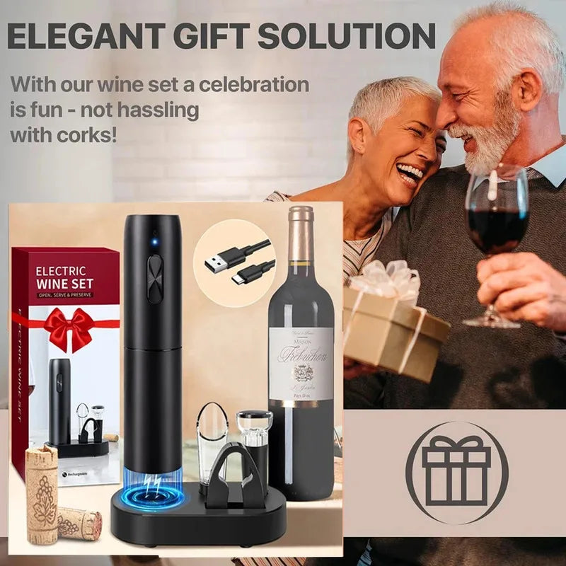 Electric Wine Opener | USB Rechargeable Automatic Corkscrew