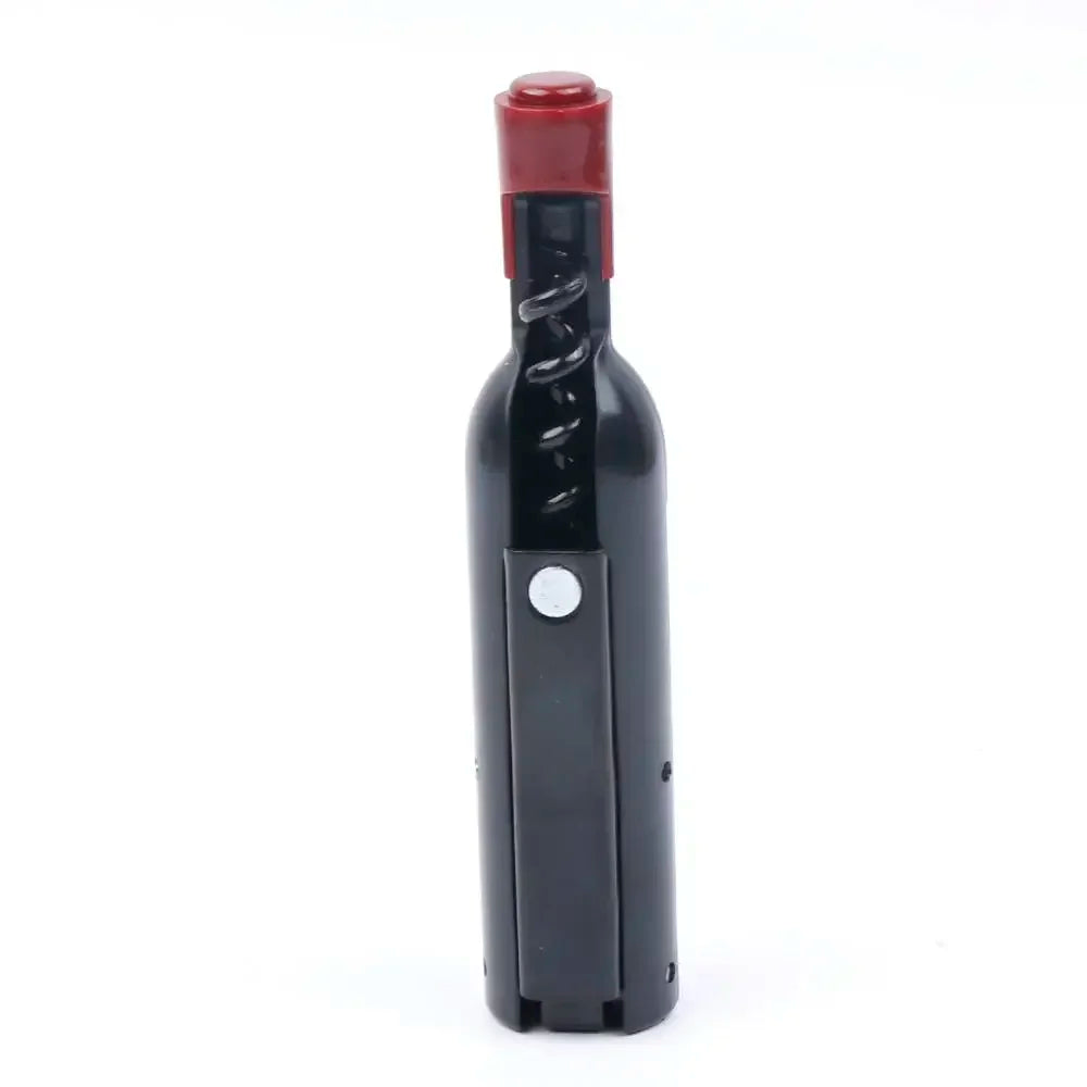 Foldable Bottle-Shaped Corkscrew with Fridge Magnet