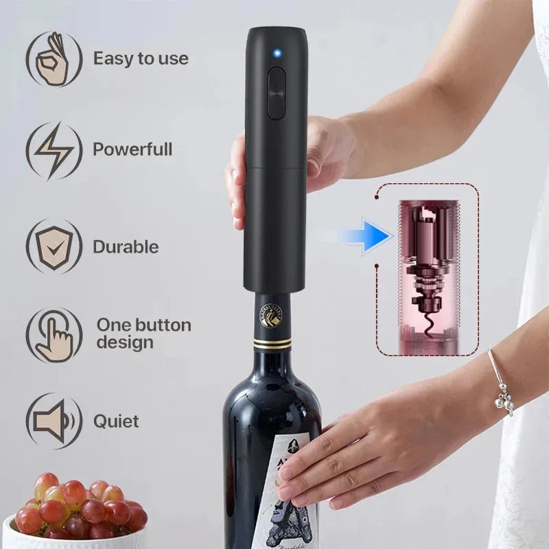 Electric Wine Opener | USB Rechargeable Automatic Corkscrew