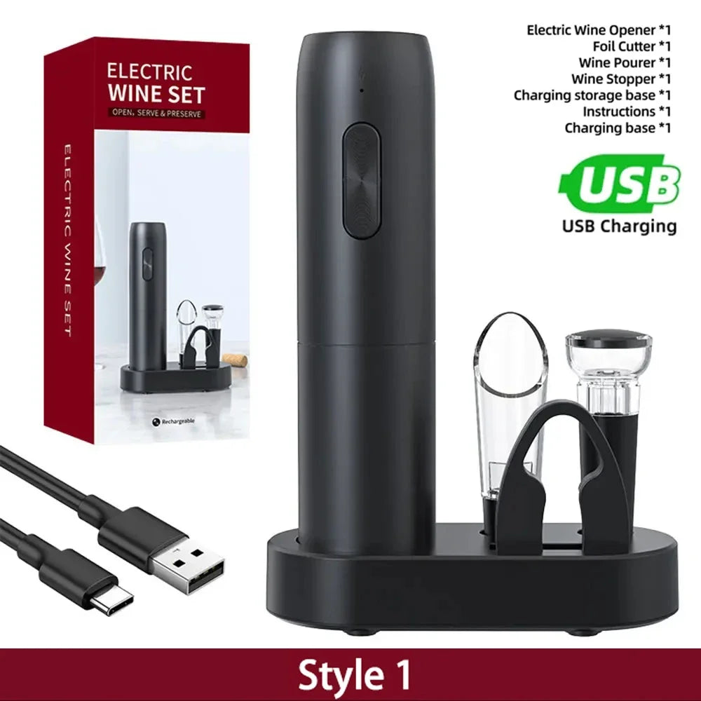 Electric Wine Opener | USB Rechargeable Automatic Corkscrew