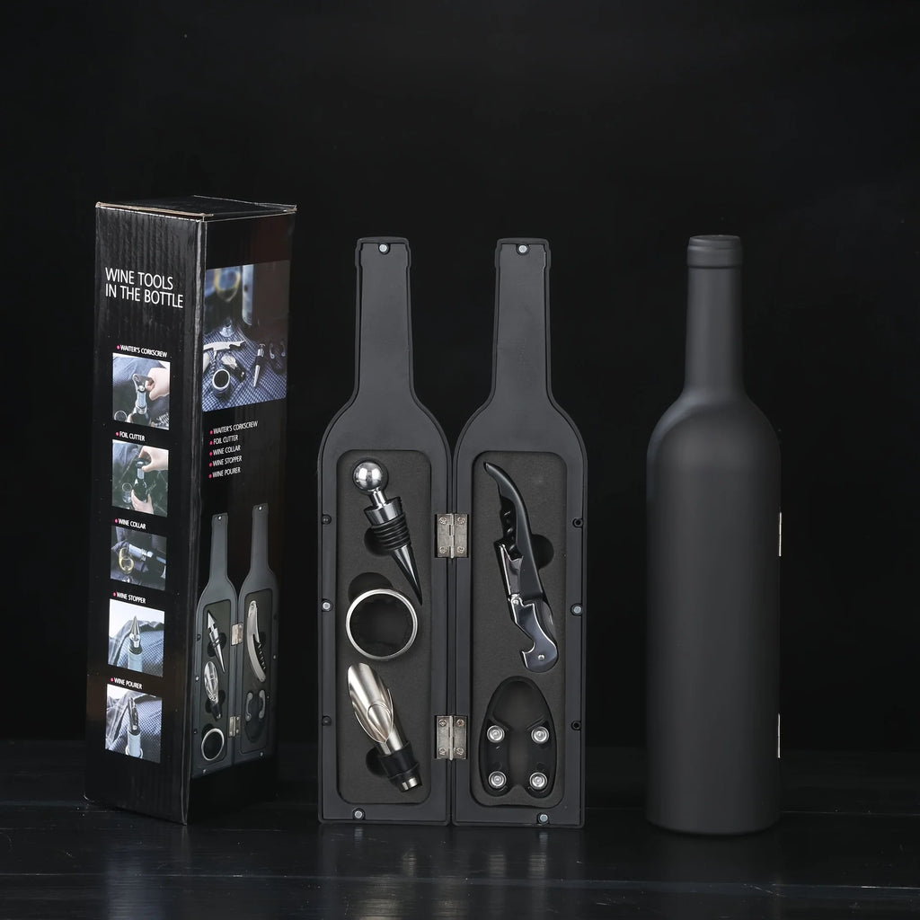 5-Piece Wine Tool Kit | Corkscrew & Accessories Gift Set