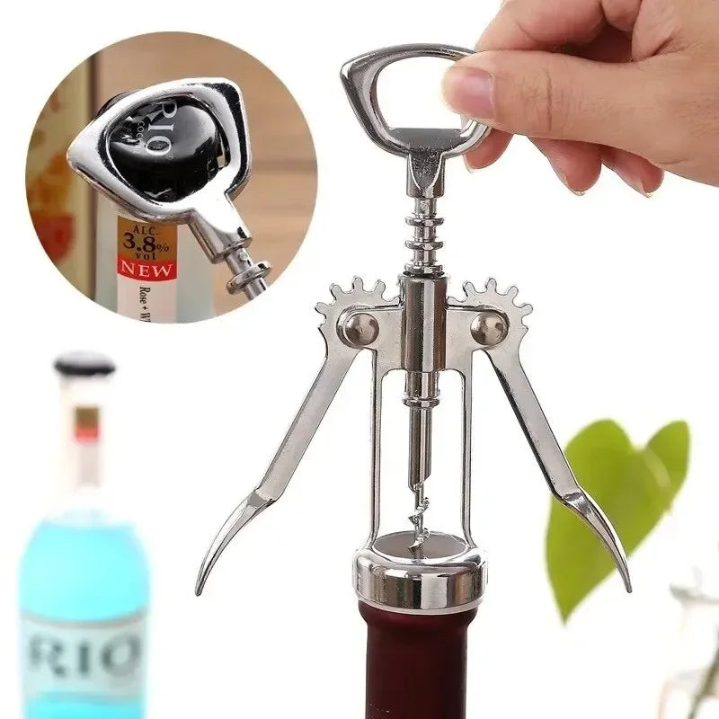 Stainless Steel 2-in-1 Wine & Beer Bottle Opener