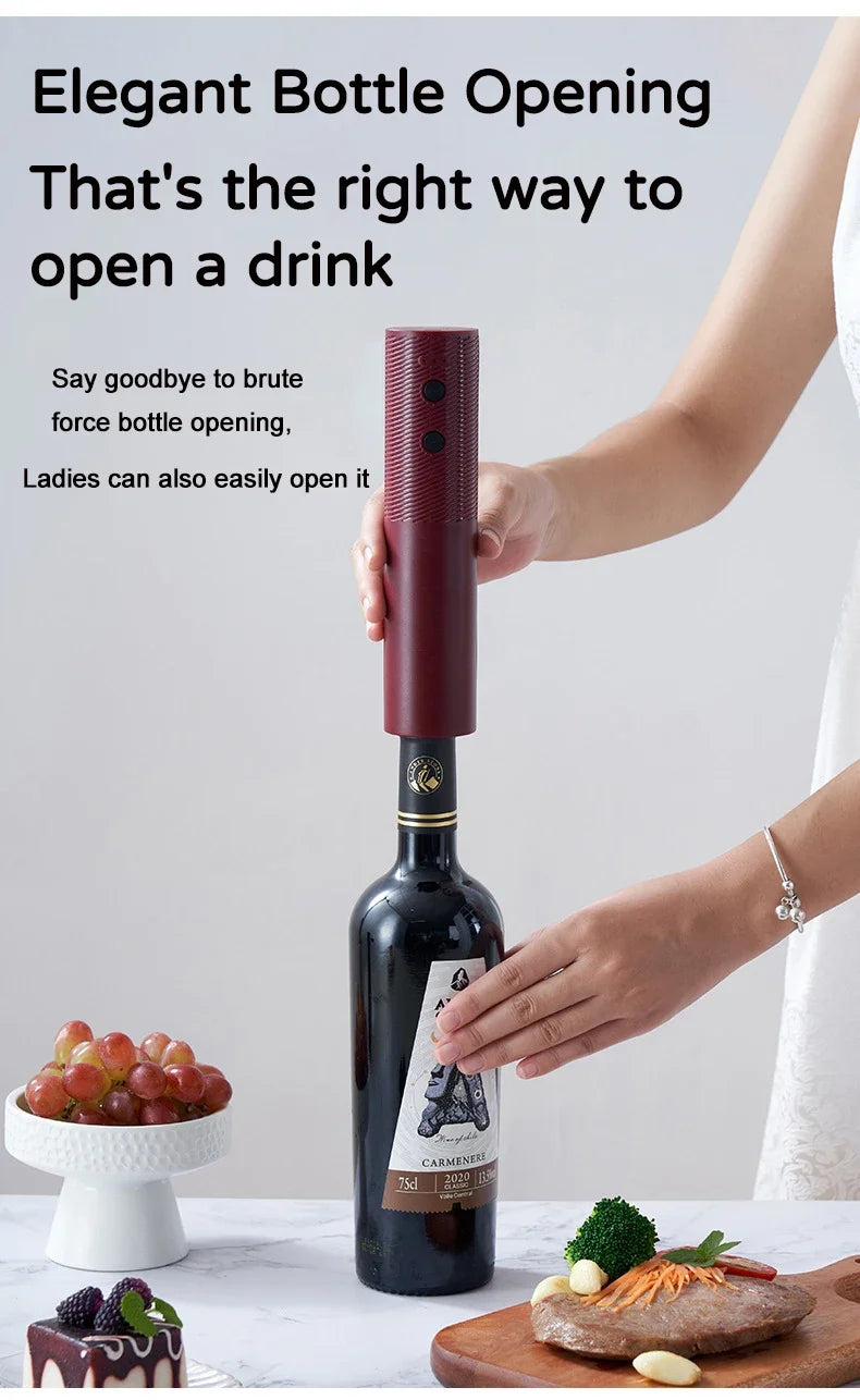 Electric Wine Opener | USB Rechargeable Automatic Corkscrew