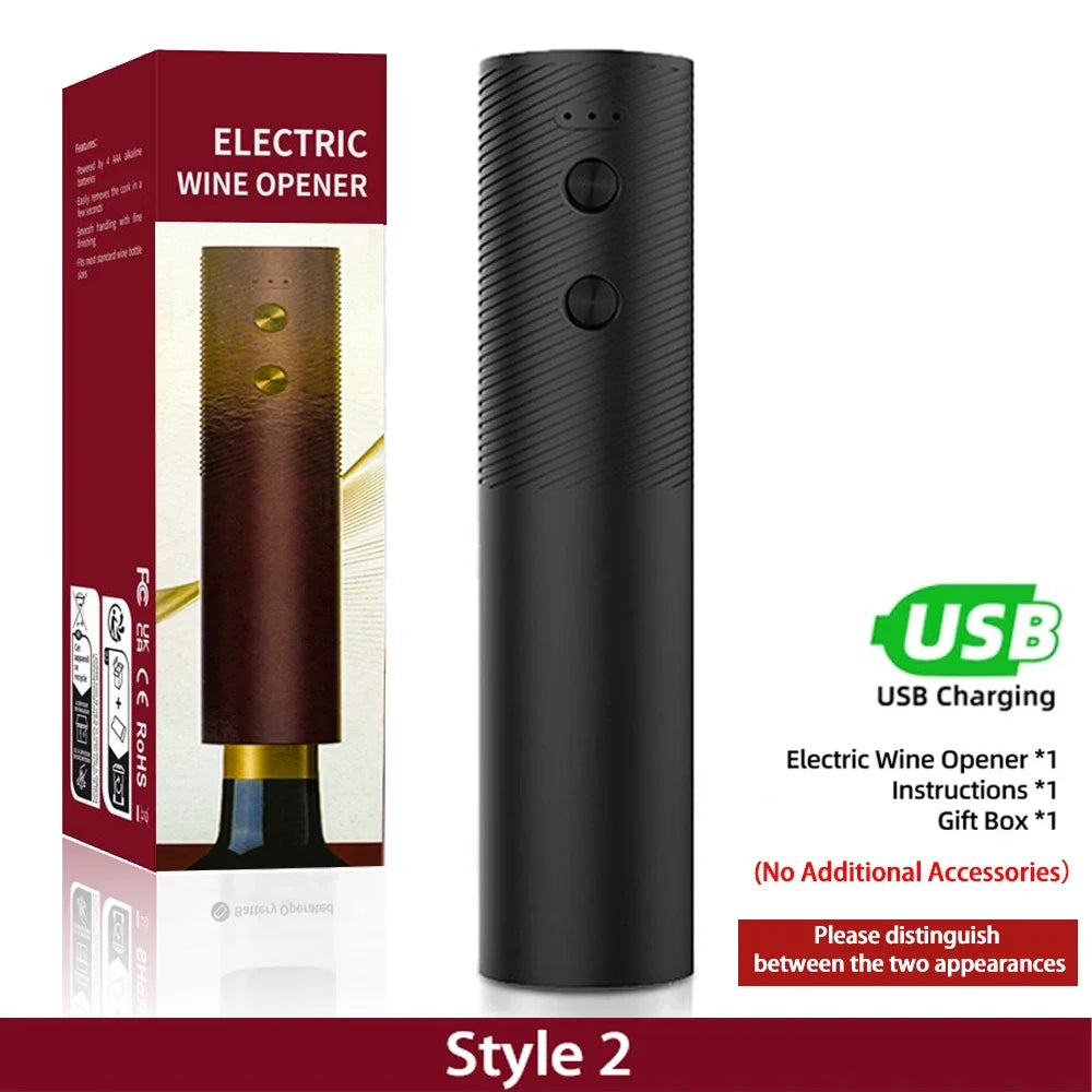 Electric Wine Opener | USB Rechargeable Automatic Corkscrew