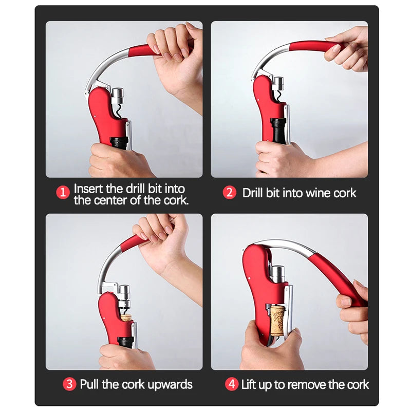 Zinc Alloy Wine Corkscrew with Gift Box | Ergonomic Design