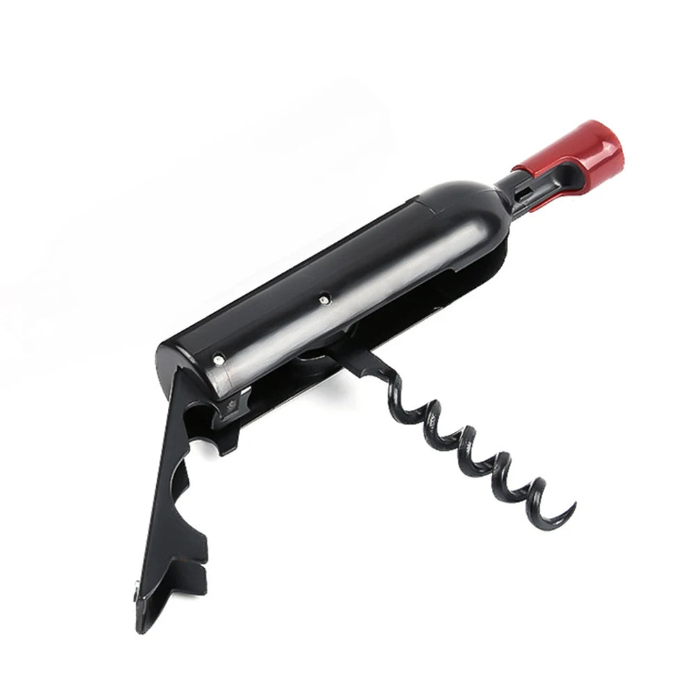 Foldable Bottle-Shaped Corkscrew with Fridge Magnet