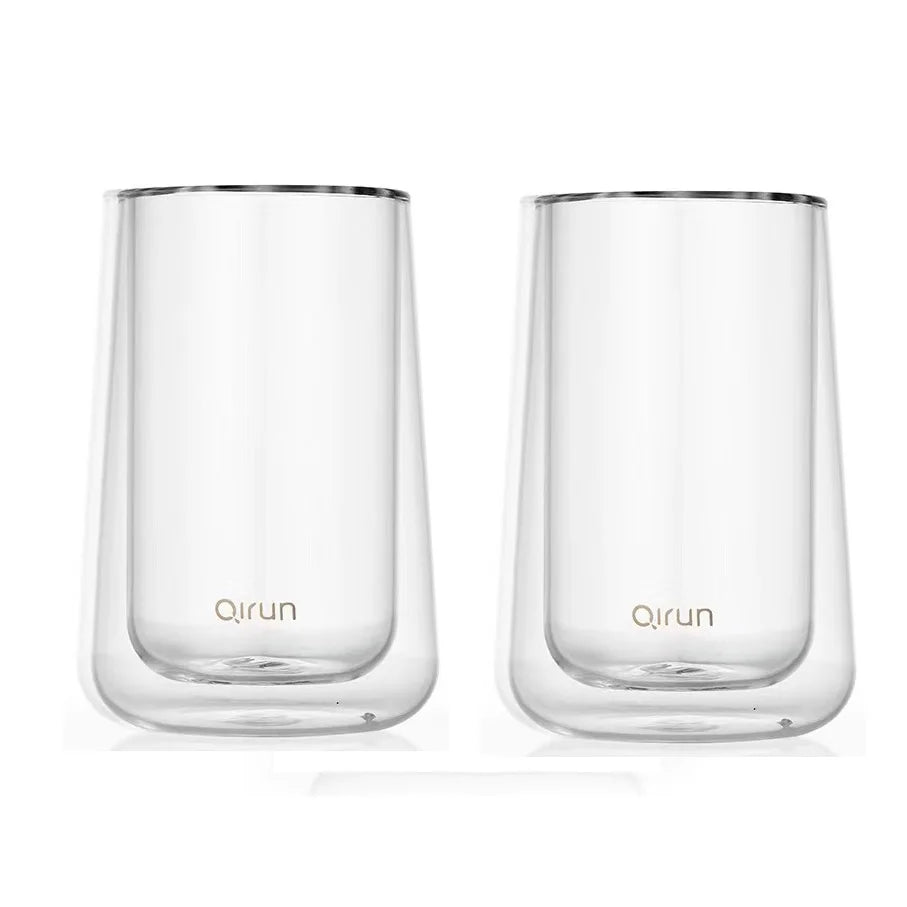 Waterdrop Double Walled Whiskey Tasting Glasses | Set of 2 Snifter Glasses