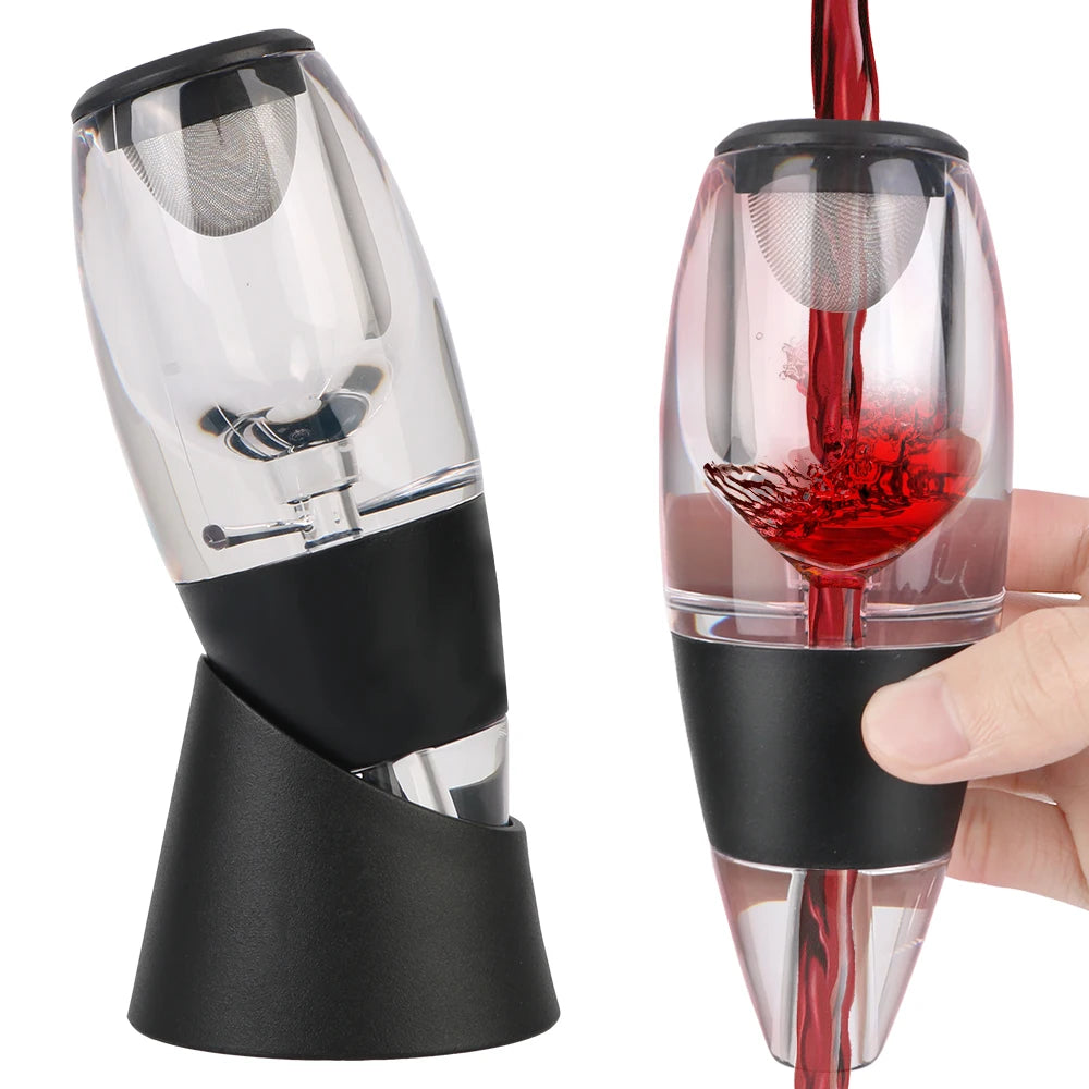 Wine Aerator Decanter with Filter & Base | Red Wine & Whisky Pourer