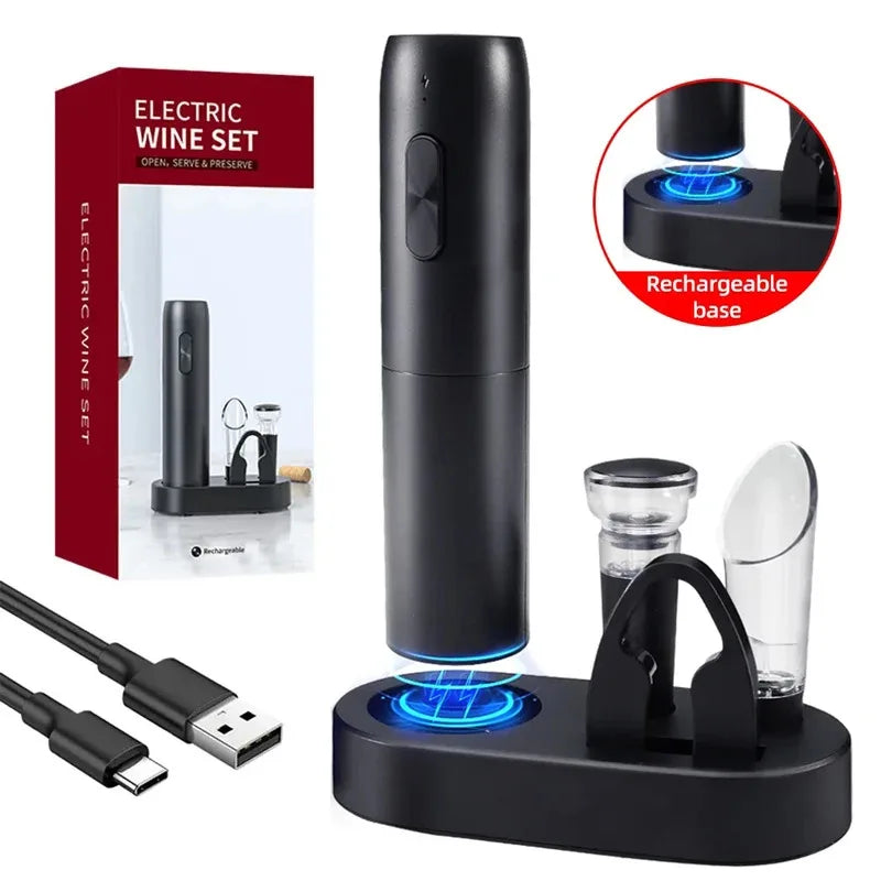 Electric Wine Opener | USB Rechargeable Automatic Corkscrew