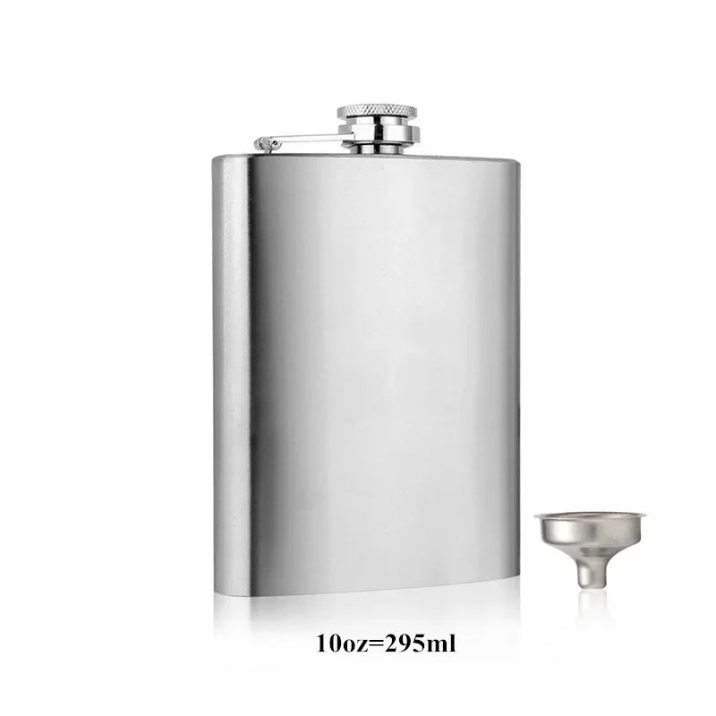 Stainless Steel Hip Flask with Funnel