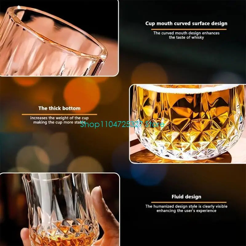 Whiskey Stones & Tumbler Glass Luxury Gift Set