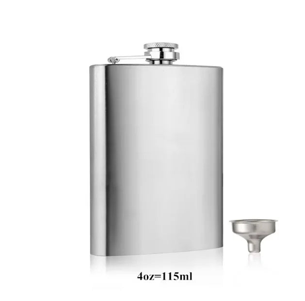 Stainless Steel Hip Flask with Funnel