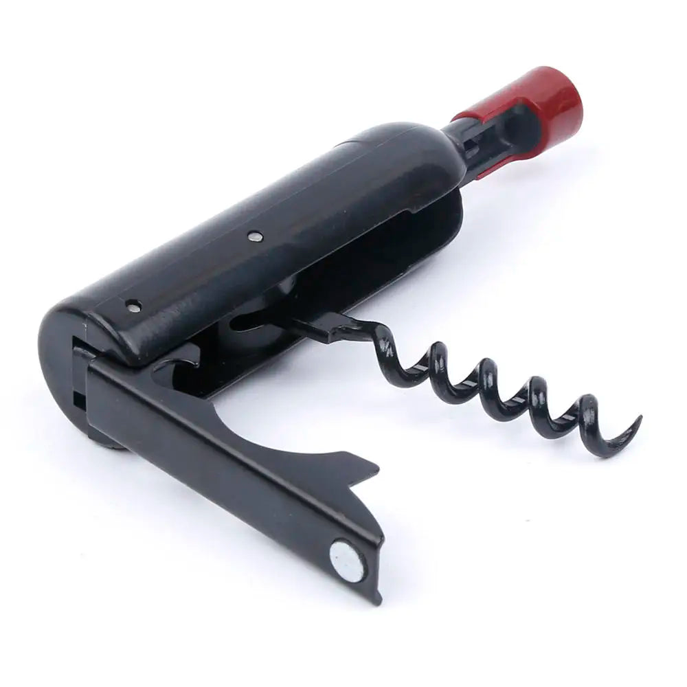 Foldable Bottle-Shaped Corkscrew with Fridge Magnet
