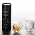 Four Corner Double Walled Whiskey Tasting Glasses | Set of 2 Snifter Glasses