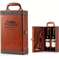 NNETM 2 Bottle Wine Carrier Tote with Accessories Set-0